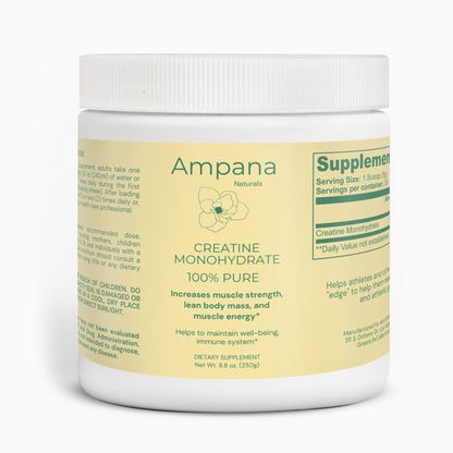 100% Pure Creatine Monohydrate by Ampana