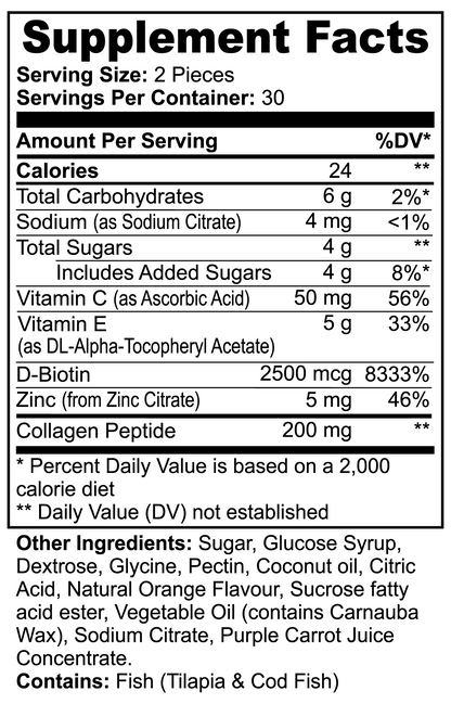 POP! - Collagen Gummies (Adult) - provide your body with vital protein and collagen while also boosting your immune system with Vitamin C.