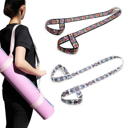 Yoga Adjustable Shoulder Strap Yoga Mat Band Carrier Shoulder Carry Belt Exercise Stretch Carry Sling Yoga Mat Strap