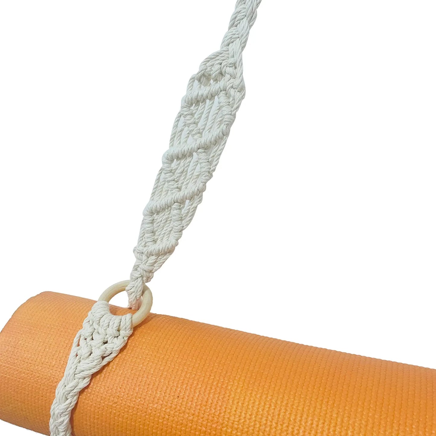 Yoga Mat Carry Strap Handmade Boho Crochet Macrame Adjustable Shoulder Strap for Yoga Mat Exercise Fitness