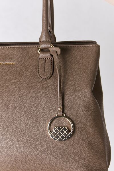 Structured Leather Handbag by David Jones