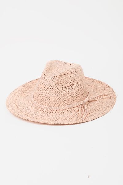 Braided Rope Straw Hat by Fame