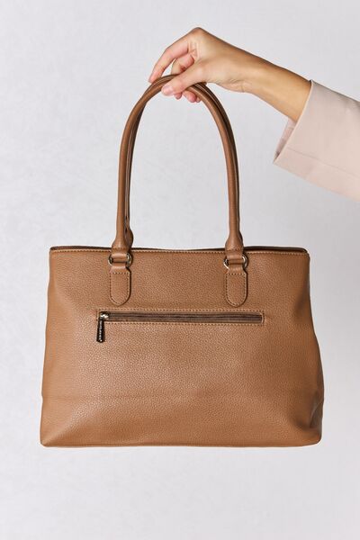 Structured Leather Handbag by David Jones