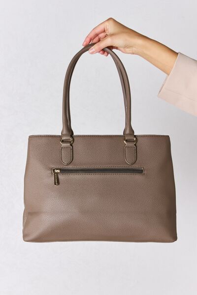 Structured Leather Handbag by David Jones