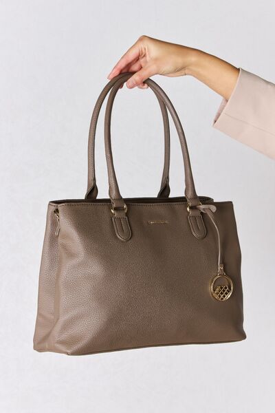 Structured Leather Handbag by David Jones