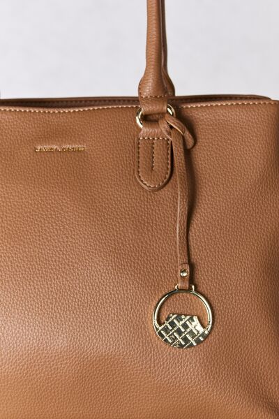 Structured Leather Handbag by David Jones